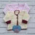 Sally Baby cardigan Knitting pattern 0-9mths