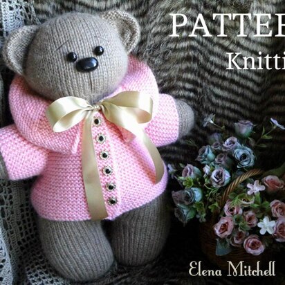 Knitting PATTERN Teddy Bear Knitted Teddy Bear Pattern Knitted Animals Pattern Knitted Toys