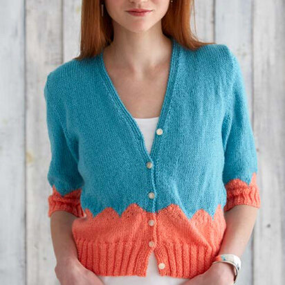 Walk in the Park Cardi in Caron Simply Soft Light - Downloadable PDF