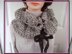 641 CORSET LACED CROCHET COWL