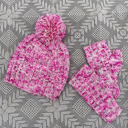 Cozy Hearth Hat Set