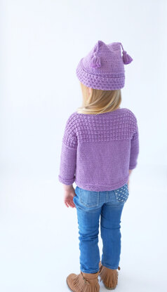 Roberta Cardi & Hat in Knit One Crochet Too Dungarease - 2412 - Downloadable PDF