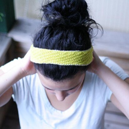 Oblique Seed stitch Headband