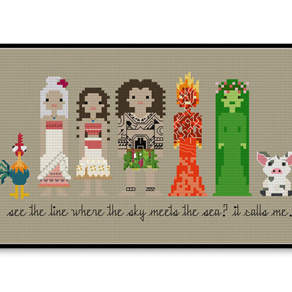 Moana - PDF Cross Stitch Pattern