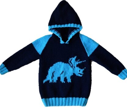 Dinosaur Hoodie - Triceratops