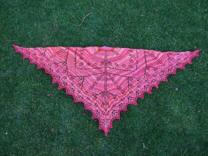 Autumn glory shawl