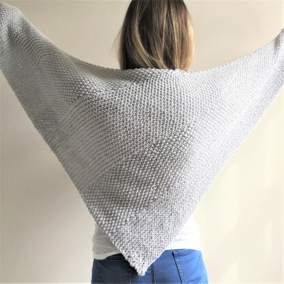 “Sea Silver” Shawl - toddler to adult