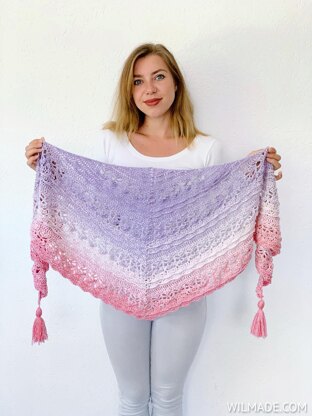 Flower Puff Shawl