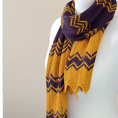 Purple Gold Scarf