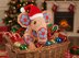 Christmas African Flowers Elephant Baubles Star