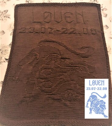 Nr. 551 Zodiac Lion guest towel