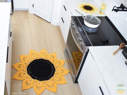 Sunflower Power Doily Rug