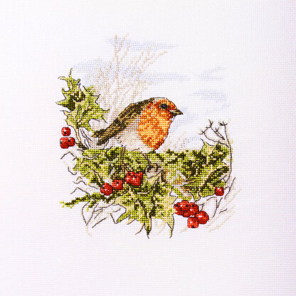 Creative World of Crafts Mr Robin Cross Stitch Kit - One Size