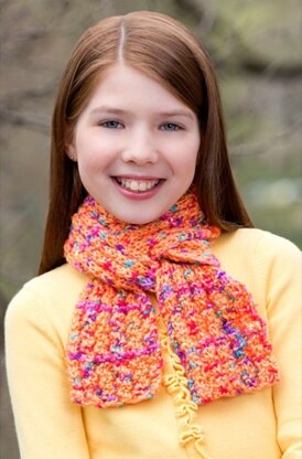 Funtastic Scarf in Red Heart Gumdrop - LW2888