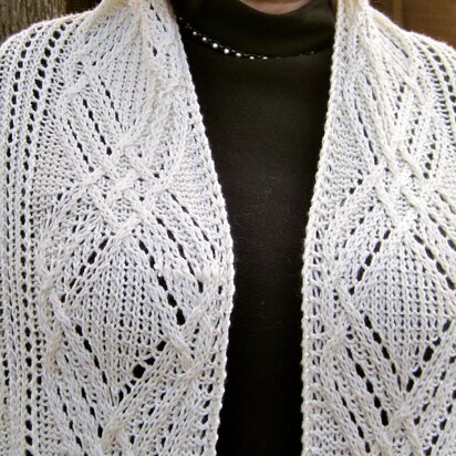Dalkeith Cable Lace Shawl