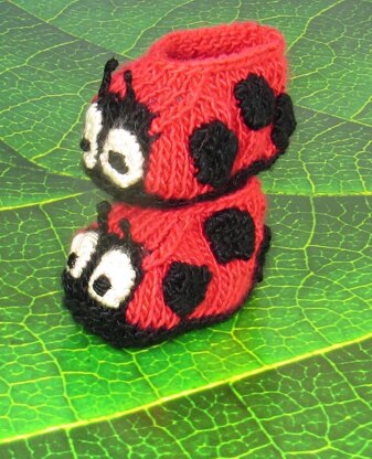 Baby Ladybird (Ladybug) Booties