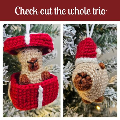 Christmas Capybara Bauble