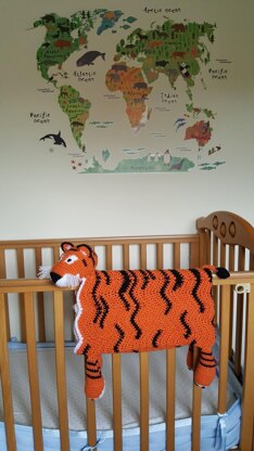 Noah's Tiger cot blanket