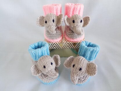 Elephant Baby Booties