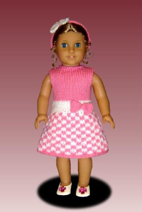 Knitting Pattern for Dolls. Fits American Girl, 18 inch, Gotz, Maplelea girl. 040