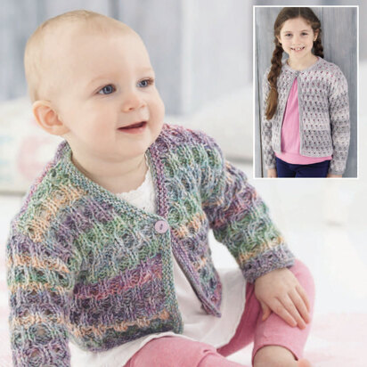 Cardigans in Sirdar Snuggly Rascal DK - 4804 - Downloadable PDF