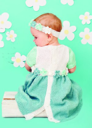 Dresses and Headbands in Rico Baby Classic Glitz DK - 611 - Downloadable PDF