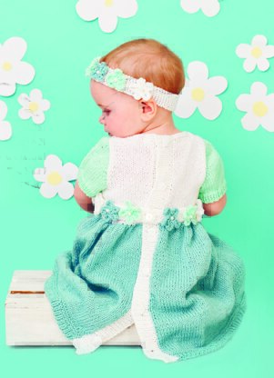 Dresses and Headbands in Rico Baby Classic Glitz DK - 611 - Downloadable PDF