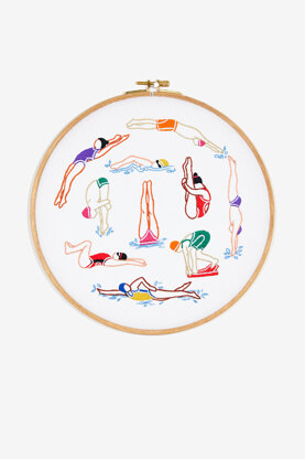 DMC Aquatic Sports Embroidery Pattern - PAT2070 - Downloadable PDF