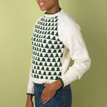 Sleigh Ride Sweater - Free Knitting Pattern in Paintbox Yarns Wool Mix Aran