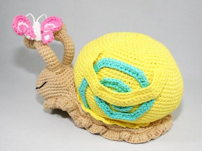 Snail - Doorstop, Stuffed Toy - Amigurumi