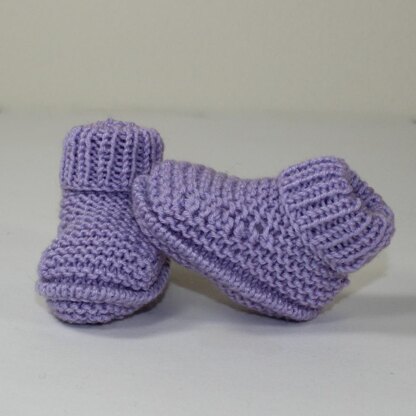 Premature Baby Rib Cuff Booties