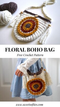 Floral Boho Crossbody Bag