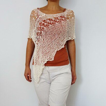 Laced Shoulders Poncho
