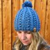 Winter Blues Pom Pom Hat