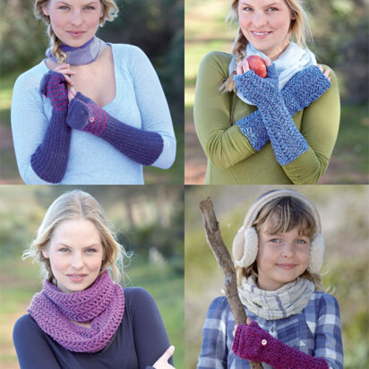 Gloves and Snood in Sirdar Click DK - 9858 - Downloadable PDF