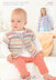 Baby and Girls Round Neck Cardigans in Sirdar Snuggly Baby Crofter DK - 4448 - Downloadable PDF