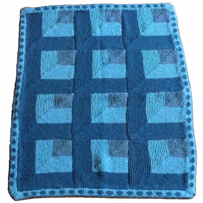 Blue Pram Blanket