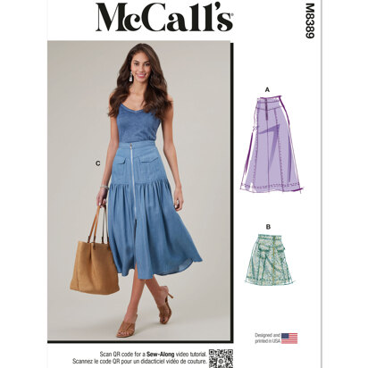 McCall's Misses' Skirts M8389 - Sewing Pattern