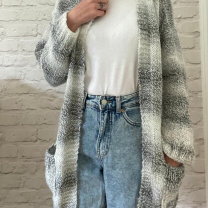 Slouchy Oversized Cardigan Knit Pattern