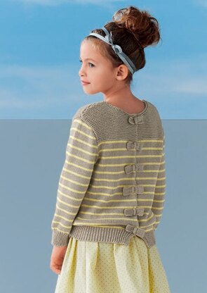 Girls' Jumper in Bergere de France Coton Fifty - 42728