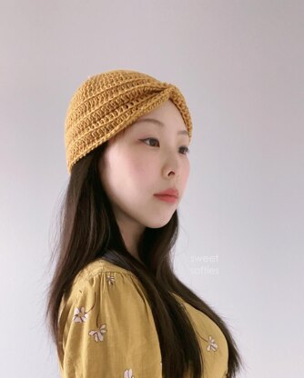 Easy Ribbed Turban with Bow