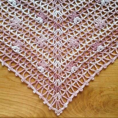 Spring flower shawl