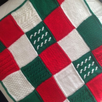 Christmas Colours throw