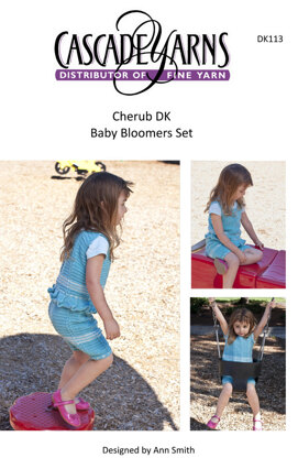 Tank Top and Bloomers Set in Cascade Cherub DK - DK113