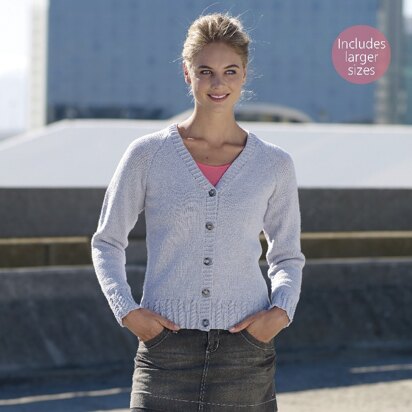 Cardigan in Sirdar Wash 'n' Wear Double Crepe DK - 7819- Downloadable PDF