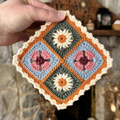 Spring Vibes Scrappy Coaster