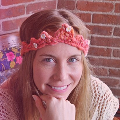 Crochet Crown in Knit Collage Daisy Chain
