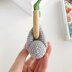 Koala crochet pattern baby rattle toy Amigurumi animal pattern Teething ring Newborn toy