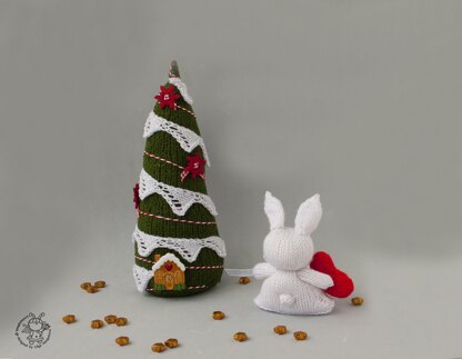 Christmas tree and bunny