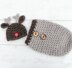 Christmas Reindeer Hat and Cocoon Set
